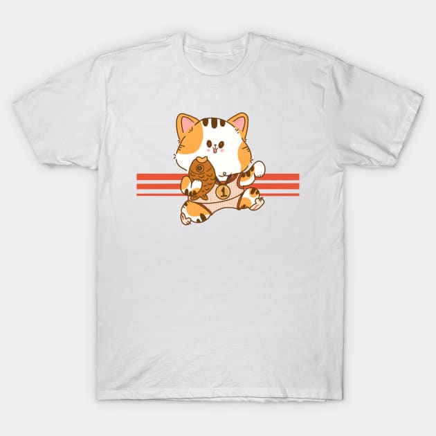 Maneki Neko Runner T-Shirt by Fluffymafi